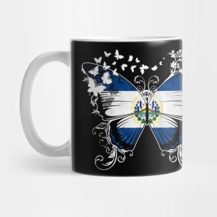 El salvador Flag Butterfly Mug